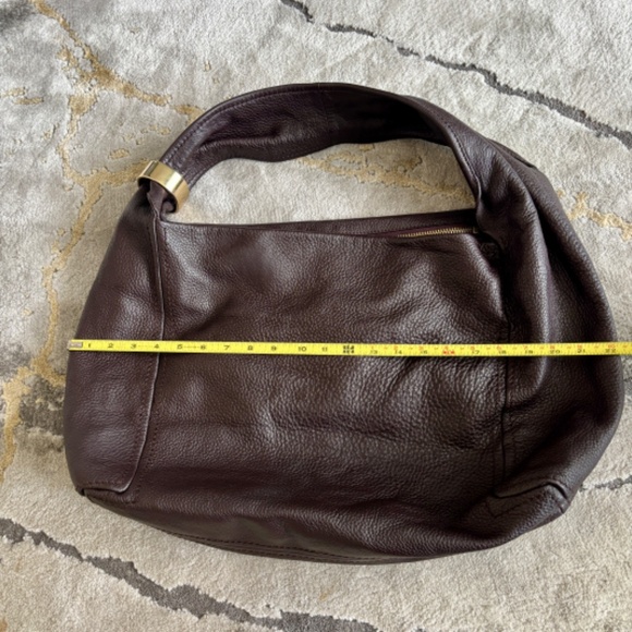 Jimmy Choo Saba Hobo Bag Chocolate Brown Leather - Picture 7 of 12